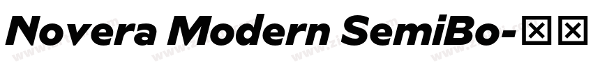 Novera Modern SemiBo字体转换